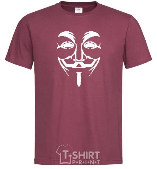 Men's T-Shirt VENDETTA burgundy фото