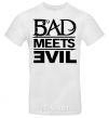 Men's T-Shirt BAD MEETS EVIL White фото