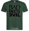 Мужская футболка BAD MEETS EVIL Темно-зеленый фото