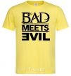 Men's T-Shirt BAD MEETS EVIL cornsilk фото