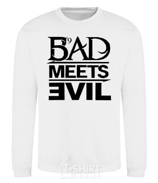 Sweatshirt BAD MEETS EVIL White фото
