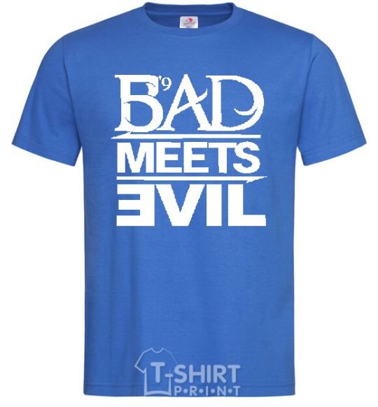 Men's T-Shirt BAD MEETS EVIL royal-blue фото