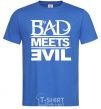 Men's T-Shirt BAD MEETS EVIL royal-blue фото