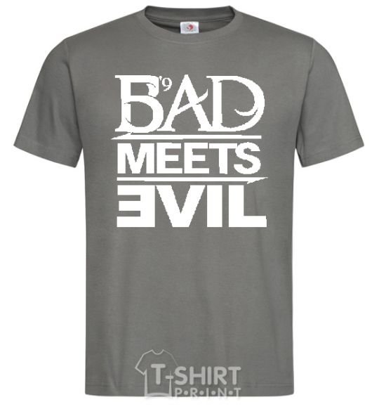 Men's T-Shirt BAD MEETS EVIL dark-grey фото