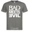 Men's T-Shirt BAD MEETS EVIL dark-grey фото