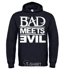 Men`s hoodie BAD MEETS EVIL black фото