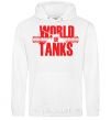 Men`s hoodie WORLD OF TANKS White фото