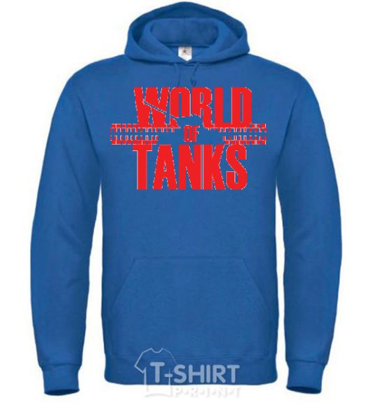 Men`s hoodie WORLD OF TANKS royal фото