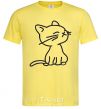 Men's T-Shirt YELLOW CAT cornsilk фото