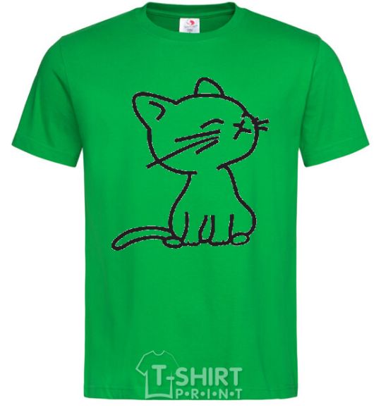 Men's T-Shirt YELLOW CAT kelly-green фото