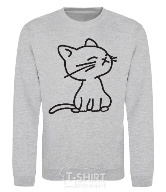 Sweatshirt YELLOW CAT sport-grey фото