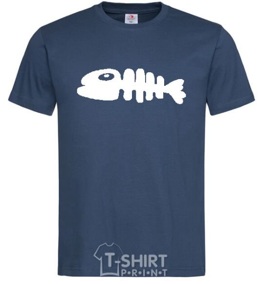 Men's T-Shirt YELLOW FISH navy-blue фото