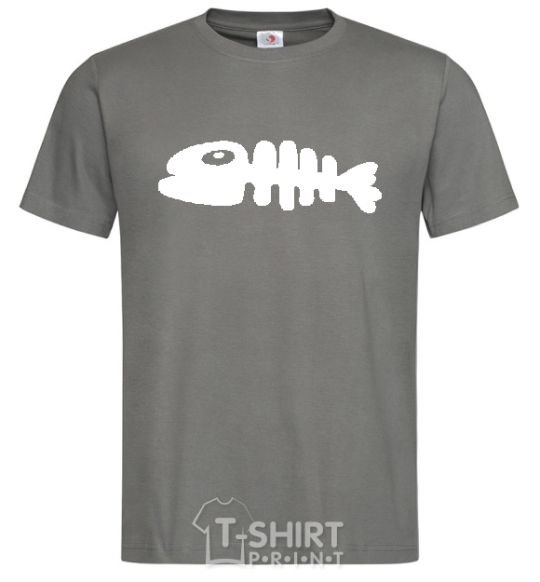 Men's T-Shirt YELLOW FISH dark-grey фото