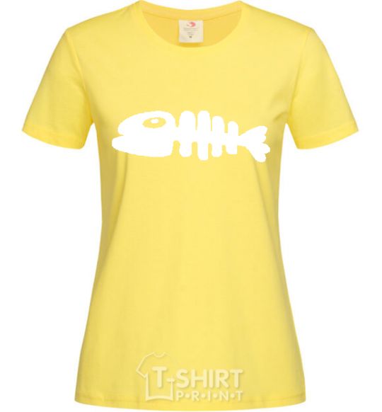 Women's T-shirt YELLOW FISH cornsilk фото