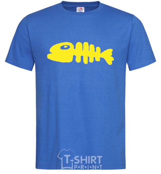 Men's T-Shirt YELLOW FISH royal-blue фото