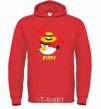 Men`s hoodie SWEET ANGRY BIRDS BOY bright-red фото