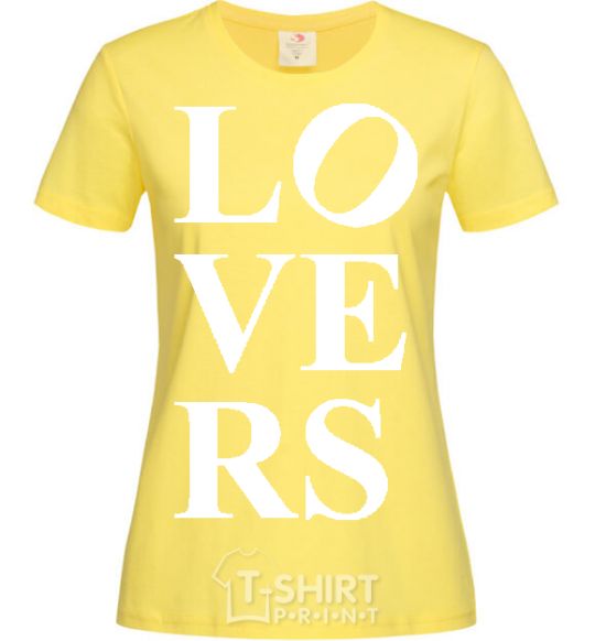 Женская футболка LOVER BOY Лимонный фото