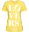 Women's T-shirt LOVER BOY cornsilk фото