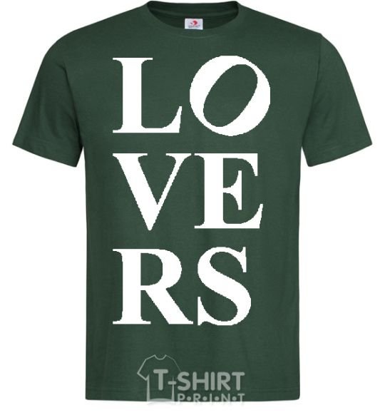 Men's T-Shirt LOVER BOY bottle-green фото
