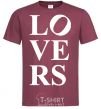Men's T-Shirt LOVER BOY burgundy фото