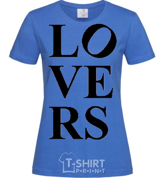 Женская футболка LOVE GIRL Ярко-синий фото