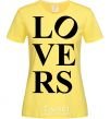 Женская футболка LOVE GIRL Лимонный фото