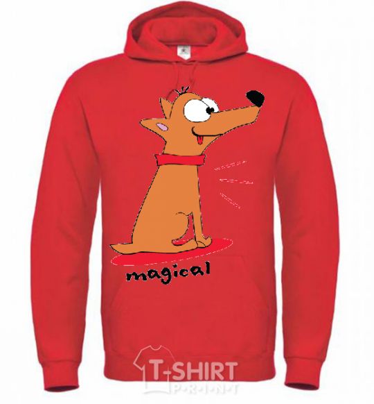 Men`s hoodie MAGICAL bright-red фото