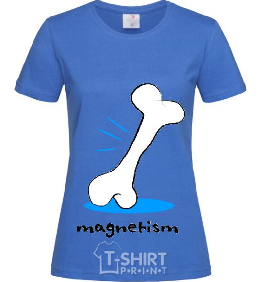 Women's T-shirt MAGNETISM royal-blue фото