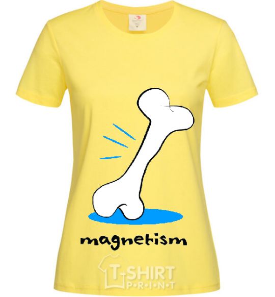 Women's T-shirt MAGNETISM cornsilk фото