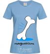 Women's T-shirt MAGNETISM sky-blue фото