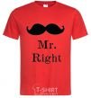 Мужская футболка MR. RIGHT Красный фото