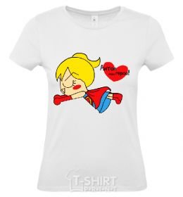 Women's T-shirt ...(NAME) MY HERO White фото