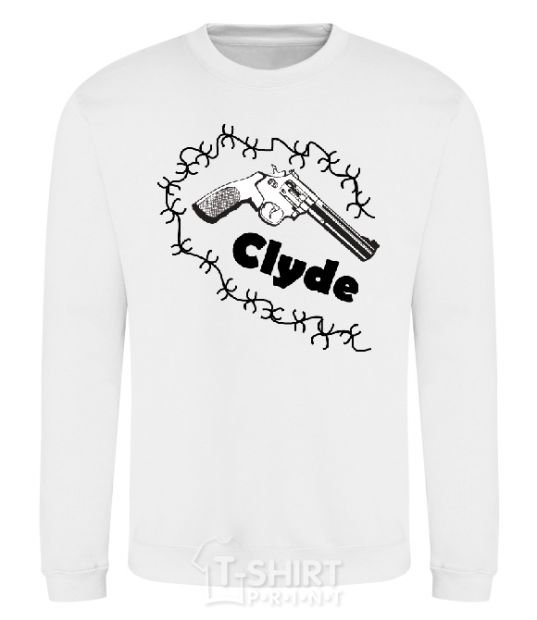Sweatshirt CLYDE + White фото