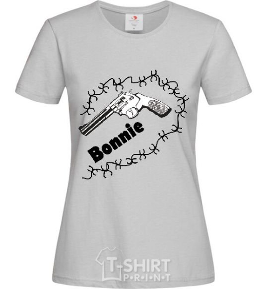 Женская футболка +BONNIE Серый фото