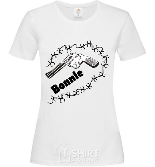 Женская футболка +BONNIE Белый фото