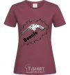 Women's T-shirt +BONNIE burgundy фото