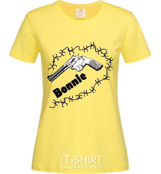 Женская футболка +BONNIE Лимонный фото