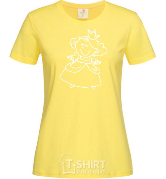 Женская футболка ПРИНЦЕССА Лимонный фото