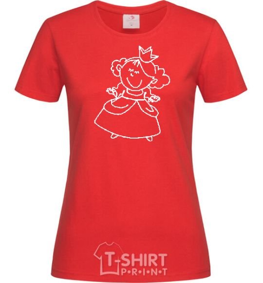 Женская футболка ПРИНЦЕССА Красный фото