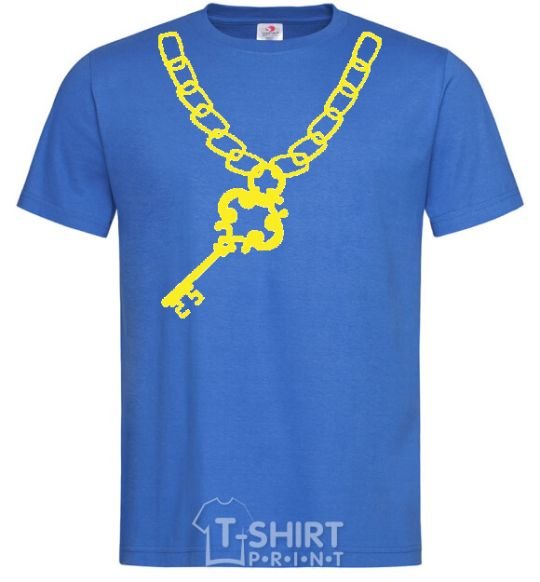 Men's T-Shirt KEY+ royal-blue фото
