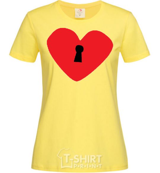 Women's T-shirt +HEART cornsilk фото