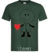 Men's T-Shirt BOY WITH HEART bottle-green фото