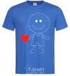 Men's T-Shirt BOY WITH HEART royal-blue фото