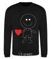 Sweatshirt BOY WITH HEART black фото