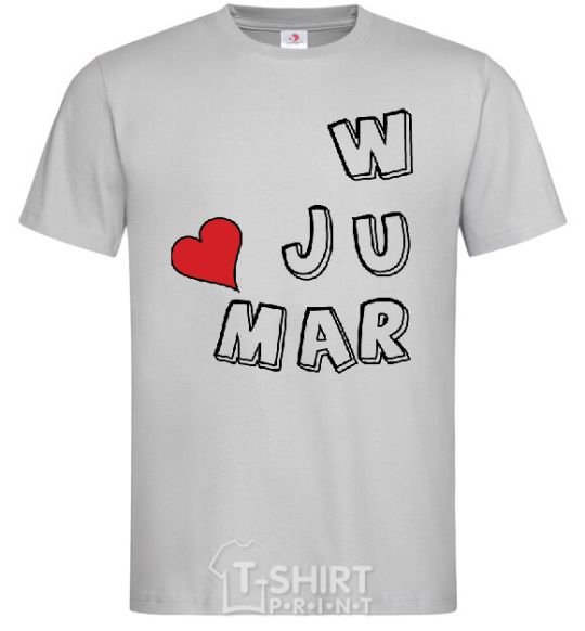 Men's T-Shirt WE JUST MARRIED Part 1 grey фото