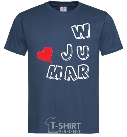 Men's T-Shirt WE JUST MARRIED Part 1 navy-blue фото