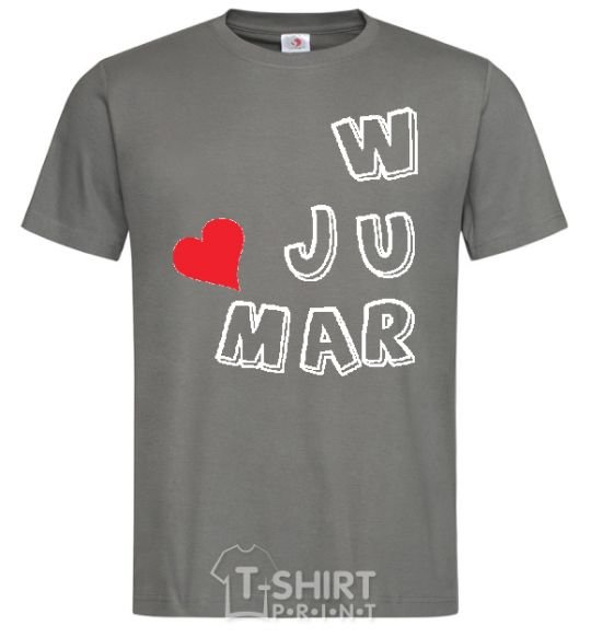 Men's T-Shirt WE JUST MARRIED Part 1 dark-grey фото