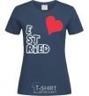 Women's T-shirt WE JUST MARRIED Part 2 navy-blue фото