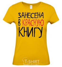 Women's T-shirt RED-LISTED cornsilk фото