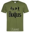 Men's T-Shirt THE BEATLES BOLD millennial-khaki фото